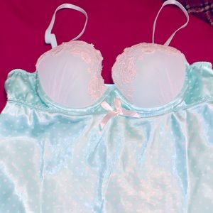 Flora Nikrooz teddie outfit sexy green size large